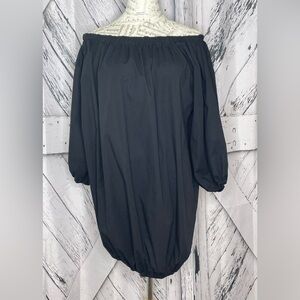 Inc USA Balloon Dress Off The Shoulder Black L
